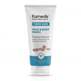 סבון פנים ותרחיץ לעור יבש מצמחי מרפא – Topic skin face and body wash